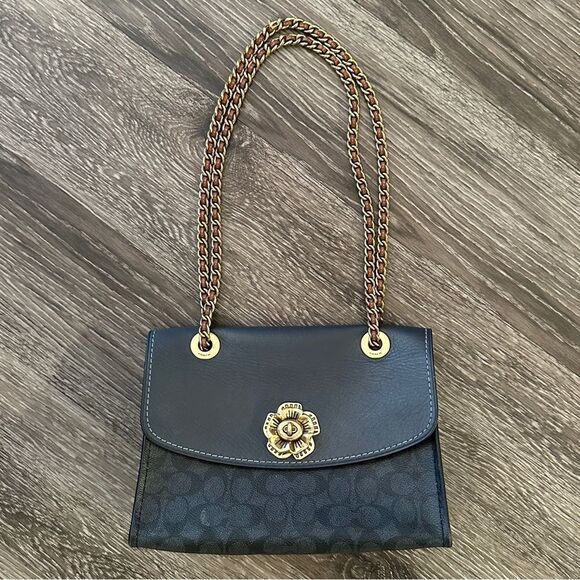 Coach Parker Signature Canvas Midnight Navy - Picture 1 of 16